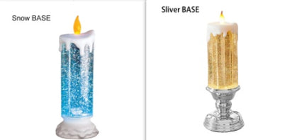 Enchanting Color-Changing LED Glitter Candle – Rechargeable & Waterproof Home Decor