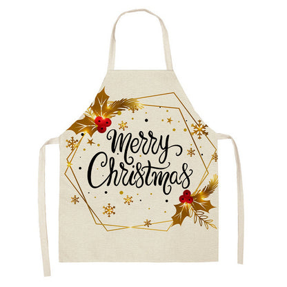 Festive Christmas Cotton & Linen Apron Collection – Perfect for Holiday Cooking & Baking