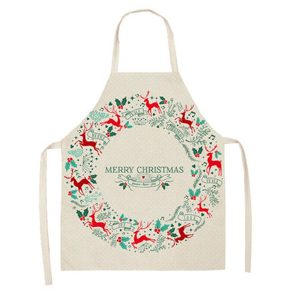 Festive Christmas Cotton & Linen Apron Collection – Perfect for Holiday Cooking & Baking