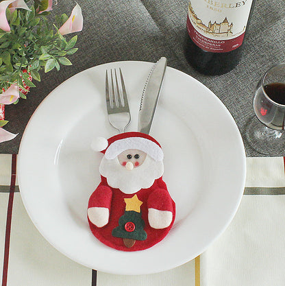 Festive Christmas Cutlery Holder Set – Add a Touch of Holiday Magic to Your Table!