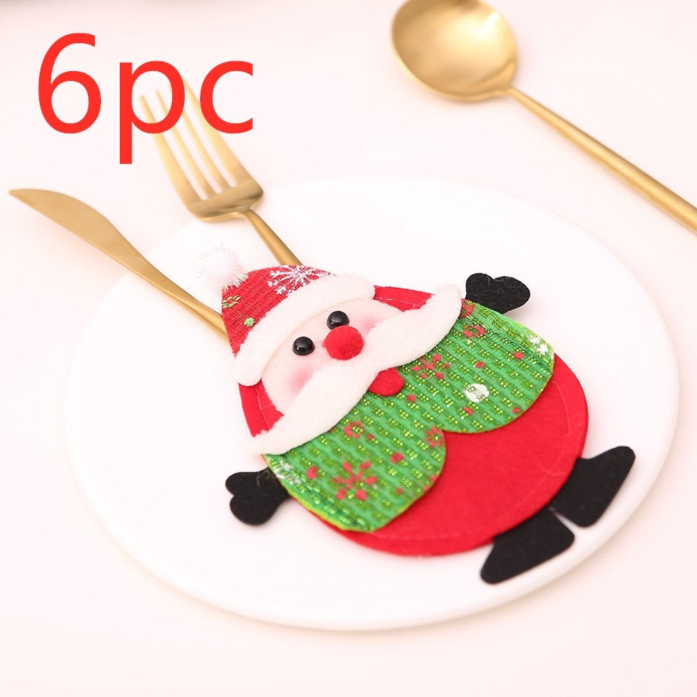 Festive Christmas Cutlery Holder Set – Add a Touch of Holiday Magic to Your Table!