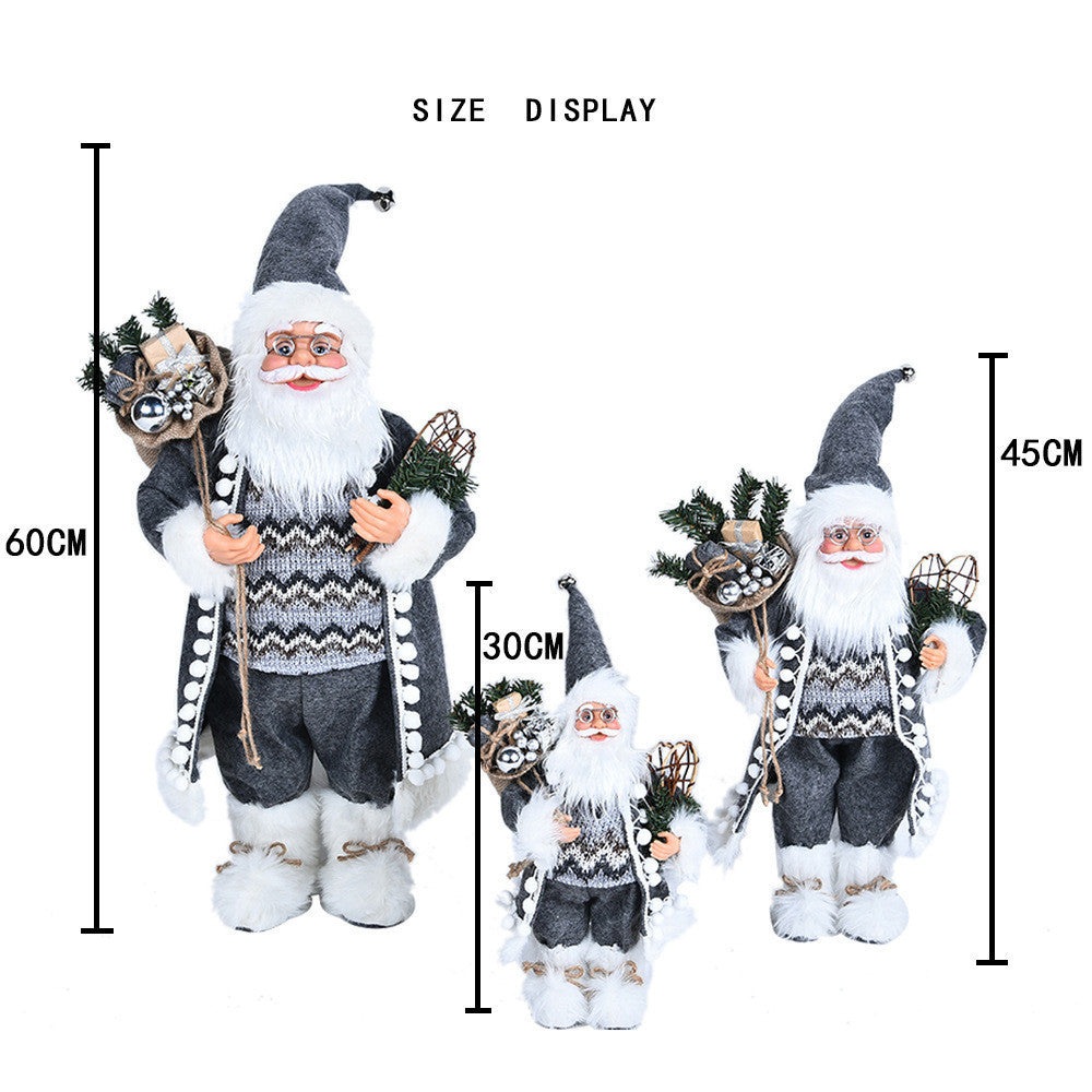 Charming Nordic Santa Claus Ornaments – Festive Winter Wonderland Decor