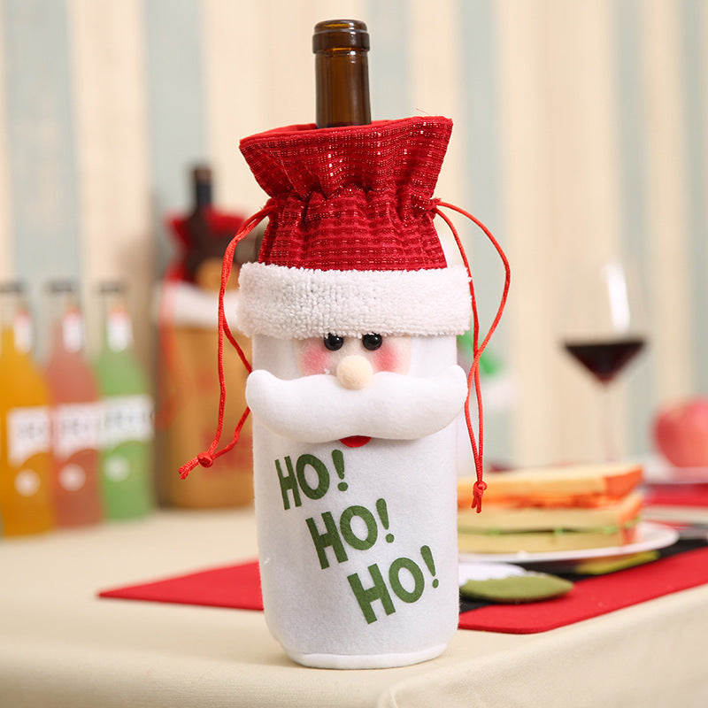 Festive Christmas Wine Bottle Covers – Adorable Holiday Bottle Bags for Perfect Gift Wrapping