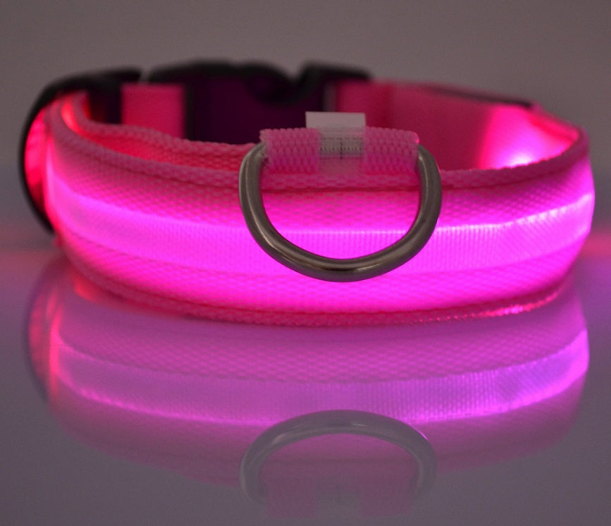 USB Rechargeable LED Pet Collar – Keep Your Pet Safe and Stylish at Night!