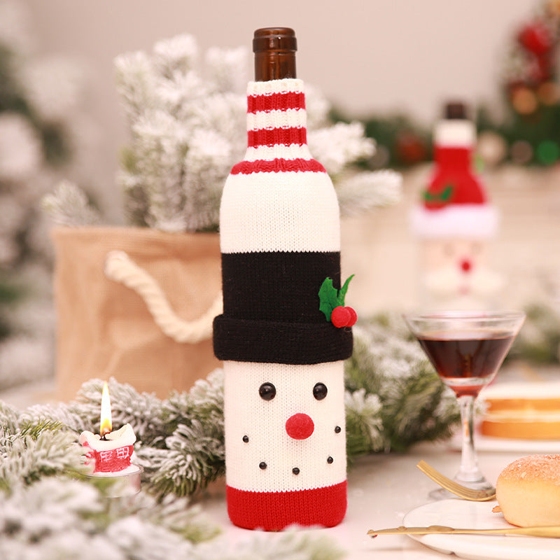 Festive Christmas Wine Bottle Covers – Adorable Holiday Bottle Bags for Perfect Gift Wrapping