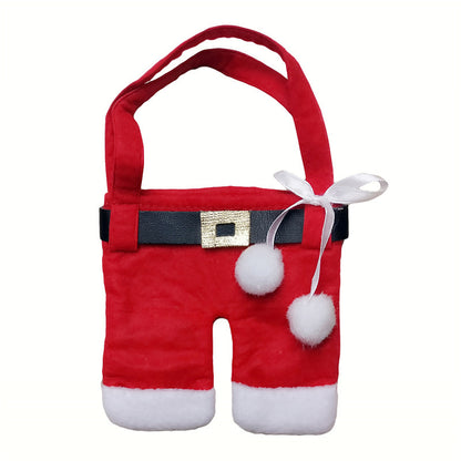 Santa Suit Christmas Cutlery Holder Set – Add Festive Fun to Your Table Setting!