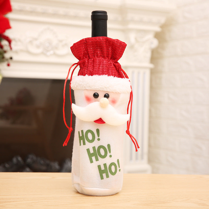 Festive Christmas Wine Bottle Covers – Adorable Holiday Bottle Bags for Perfect Gift Wrapping