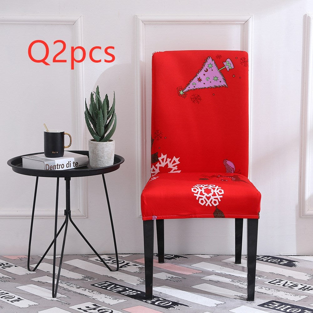 Festive Christmas Chair Covers – Universal Stretch Fit for Dining Chairs