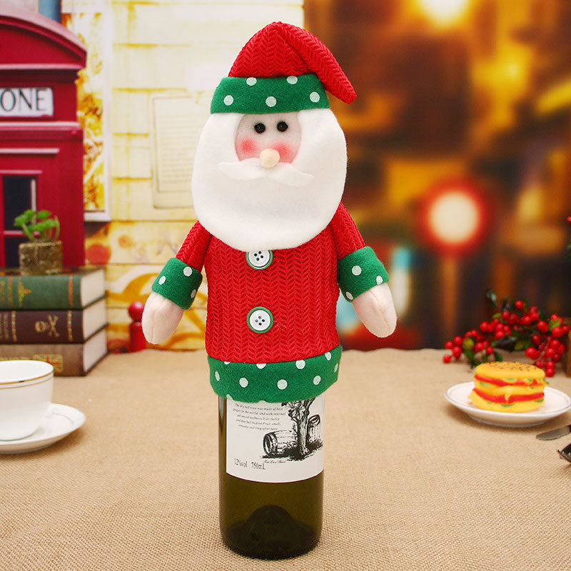 Festive Christmas Wine Bottle Covers – Adorable Holiday Bottle Bags for Perfect Gift Wrapping