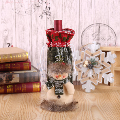 Festive Christmas Wine Bottle Covers – Adorable Holiday Bottle Bags for Perfect Gift Wrapping