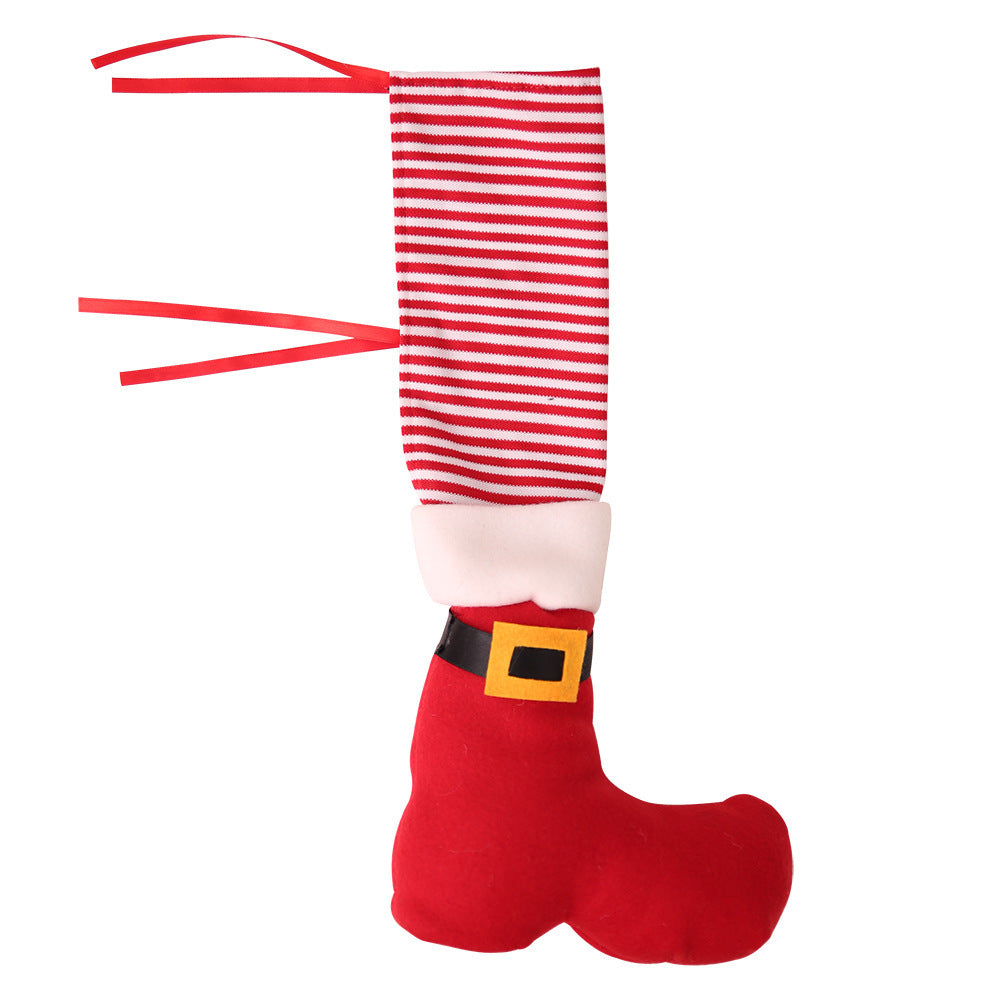 Festive Santa Boots Chair Leg Covers – Add a Whimsical Holiday Touch to Your Home!