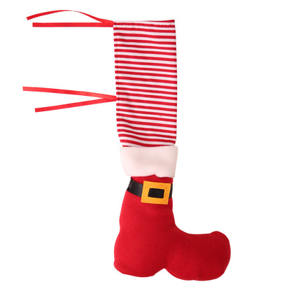 Festive Santa Boots Chair Leg Covers – Add a Whimsical Holiday Touch to Your Home!