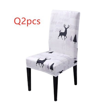 Festive Christmas Chair Covers – Universal Stretch Fit for Dining Chairs