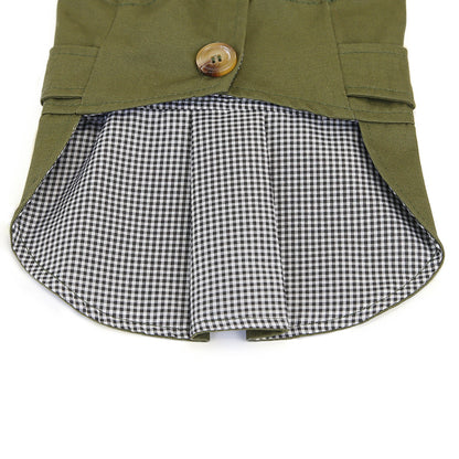 Classic Button-Up Dog Vest – Sophisticated Pet Jacket for a Stylish Look!