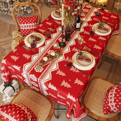 Elegant Christmas Tablecloths – Festive Decor for Your Dining & Coffee Tables