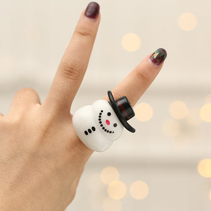 Festive LED Christmas Finger Lights – Santa, Snowman & More!