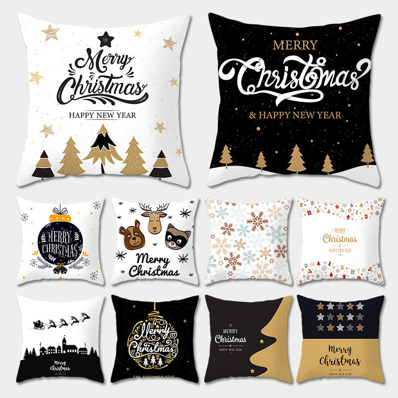 Festive Christmas Pillow Covers - Holiday Decorative Cushion Covers for Cozy Home Decor