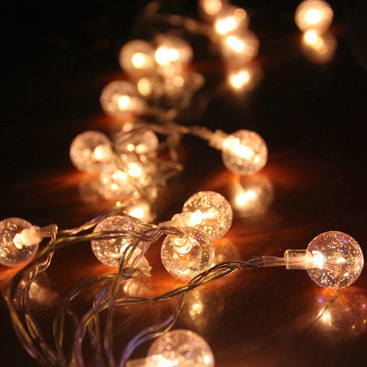 Stunning LED Crystal Globe String Lights – Perfect for Parties & Home Decor