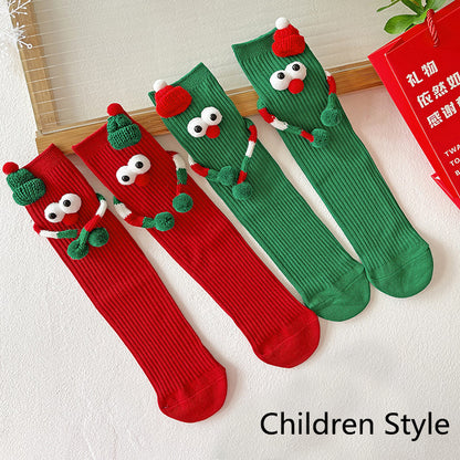 Playful Cartoon Christmas Socks – Add Holiday Cheer to Every Step!