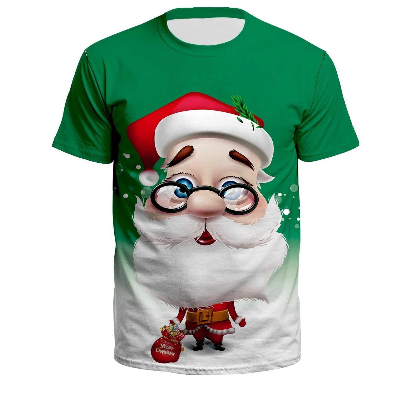 Santa Printed T-Shirt: Festive Joy in Every Stitch!