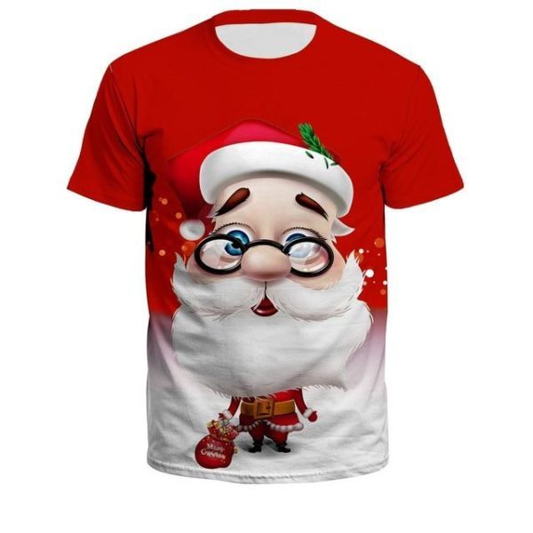 Santa Printed T-Shirt: Festive Joy in Every Stitch!