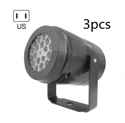 Festive Christmas LED Projector Light – Rotating Holiday Patterns for Indoor & Outdoor Decor