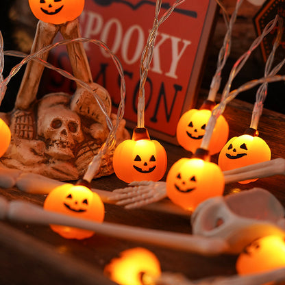 Halloween Lighting Chain | Pumpkin, Ghost & Bat Models for Indoor & Outdoor Decoration