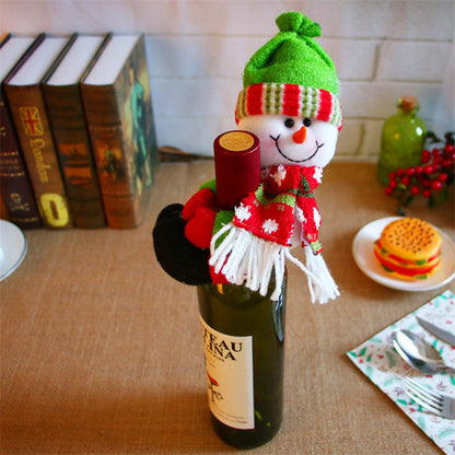 Festive Christmas Wine Bottle Covers – Adorable Holiday Bottle Bags for Perfect Gift Wrapping