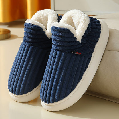 Cozy Winter Cotton Plush Slippers – Warm Indoor & Outdoor Fleece Slippers for Couples