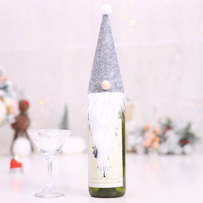 Festive Christmas Wine Bottle Covers – Adorable Holiday Bottle Bags for Perfect Gift Wrapping