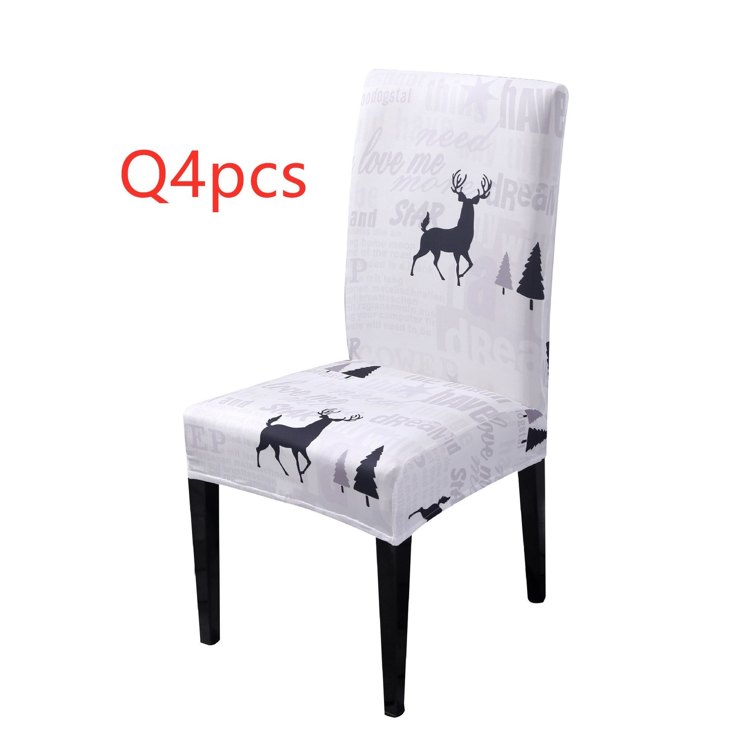 Festive Christmas Chair Covers – Universal Stretch Fit for Dining Chairs