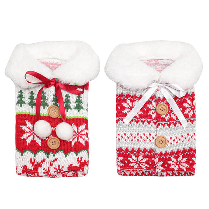 Festive Christmas Wine Bottle Covers – Adorable Holiday Bottle Bags for Perfect Gift Wrapping