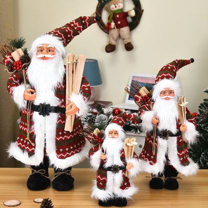 Charming Nordic Santa Claus Ornaments – Festive Winter Wonderland Decor