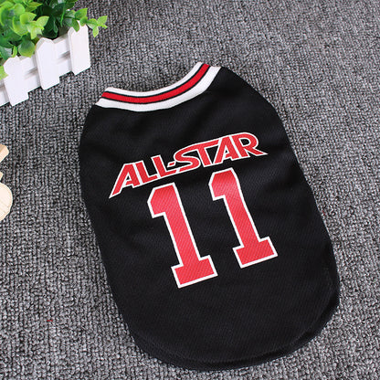 All-Star Pet Jersey – Sporty Dog Vest for World Cup and All-Star Fans!