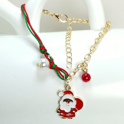 Christmas Charm Bracelet – Snowman, Santa, Tree & More Festive Charms