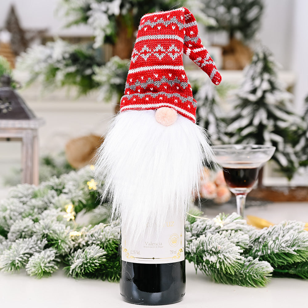 Festive Christmas Wine Bottle Covers – Adorable Holiday Bottle Bags for Perfect Gift Wrapping