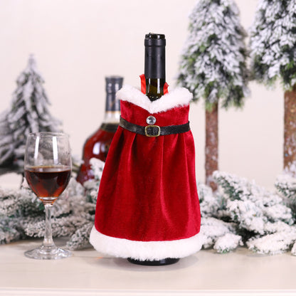 Festive Christmas Wine Bottle Covers – Adorable Holiday Bottle Bags for Perfect Gift Wrapping