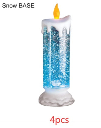 Enchanting Color-Changing LED Glitter Candle – Rechargeable & Waterproof Home Decor