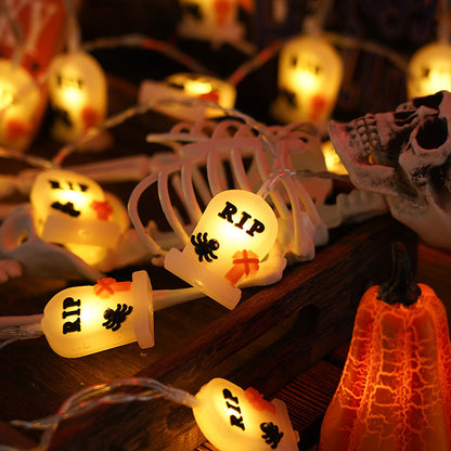 Halloween Lighting Chain | Pumpkin, Ghost & Bat Models for Indoor & Outdoor Decoration