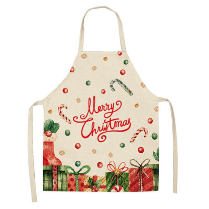 Festive Christmas Cotton & Linen Apron Collection – Perfect for Holiday Cooking & Baking