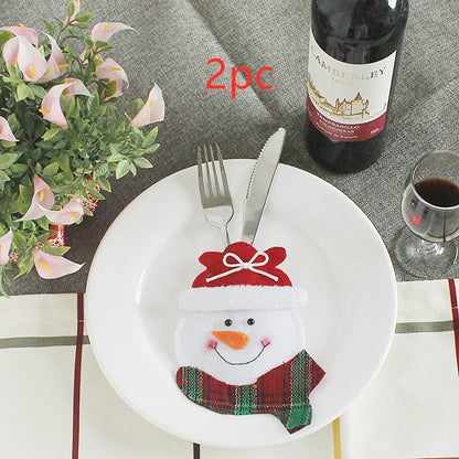 Festive Christmas Cutlery Holder Set – Add a Touch of Holiday Magic to Your Table!