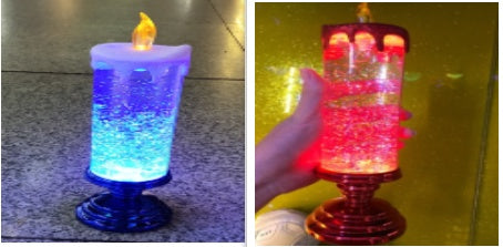 Enchanting Color-Changing LED Glitter Candle – Rechargeable & Waterproof Home Decor