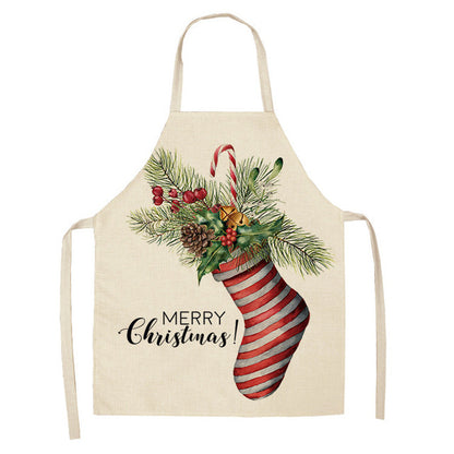 Festive Christmas Cotton & Linen Apron Collection – Perfect for Holiday Cooking & Baking