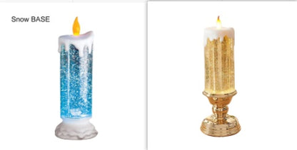 Enchanting Color-Changing LED Glitter Candle – Rechargeable & Waterproof Home Decor