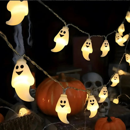 Halloween Lighting Chain | Pumpkin, Ghost & Bat Models for Indoor & Outdoor Decoration