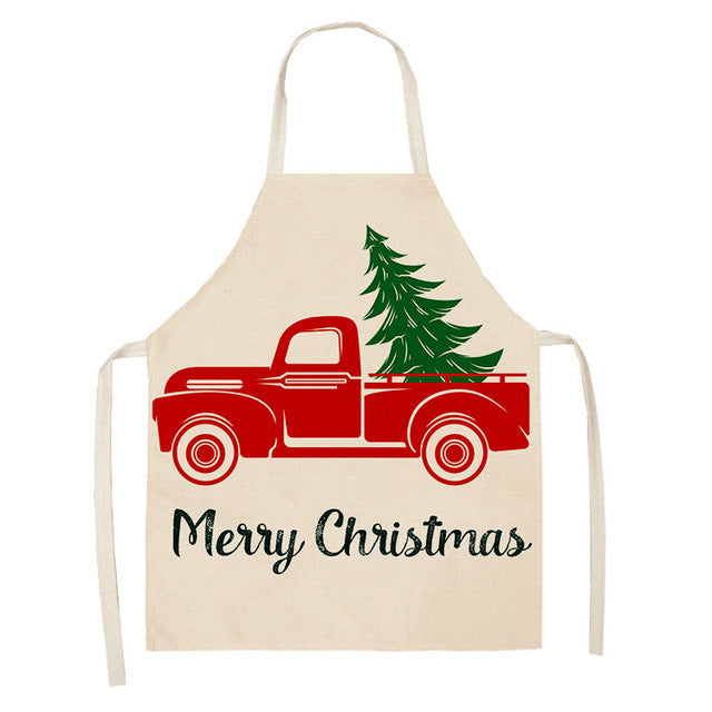 Festive Christmas Cotton & Linen Apron Collection – Perfect for Holiday Cooking & Baking