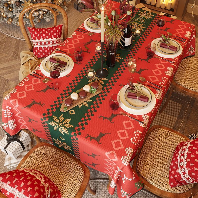 Elegant Christmas Tablecloths – Festive Decor for Your Dining & Coffee Tables