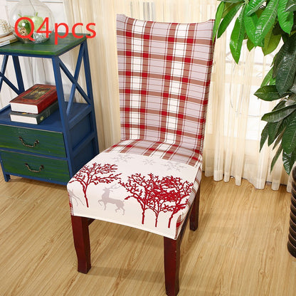 Festive Christmas Chair Covers – Universal Stretch Fit for Dining Chairs