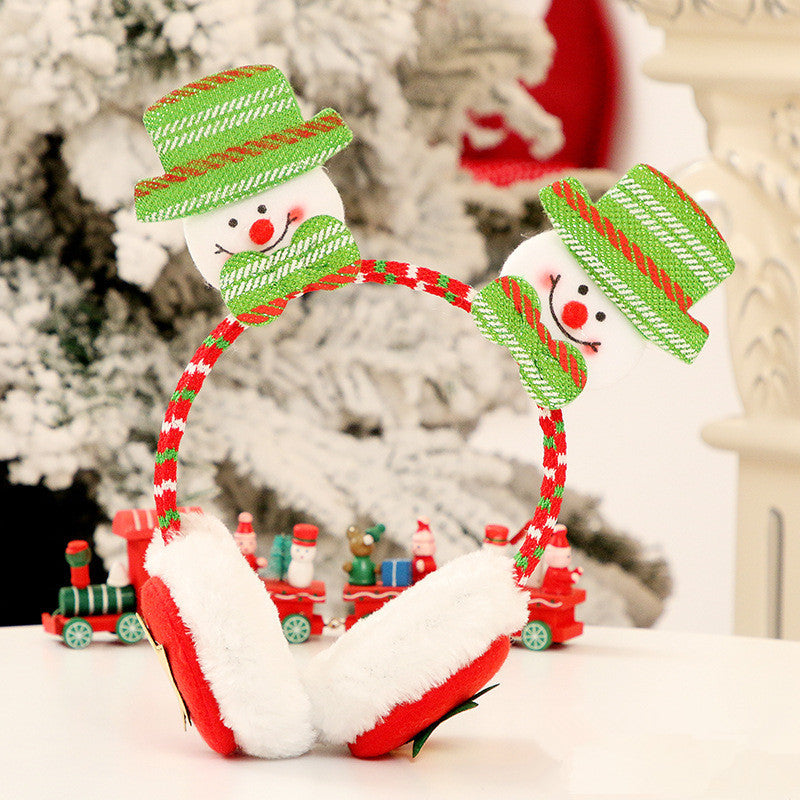 Cozy Santa Headband Earmuffs – Adorable Christmas Accessory for Adults and Kids