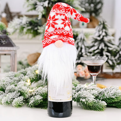 Festive Christmas Wine Bottle Covers – Adorable Holiday Bottle Bags for Perfect Gift Wrapping